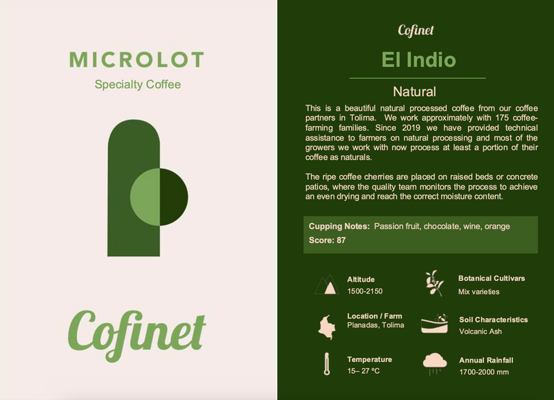 Columbian El Indio Mixed Natural