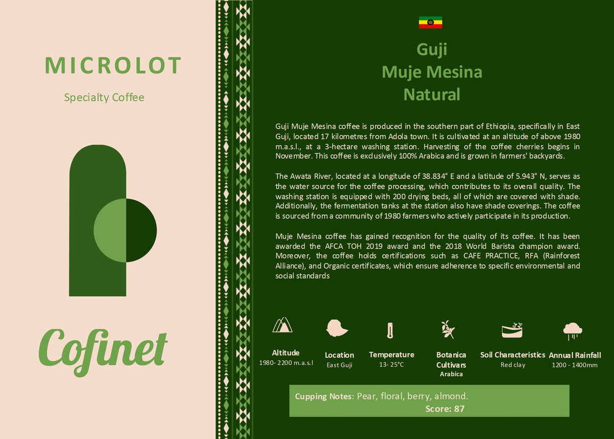 Ethiopian Guji Muje Mesina Natural